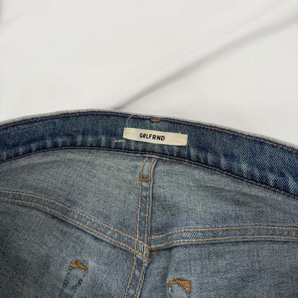 GRLFRND Sz 30 Karolina Distressed High‎ Waisted Skinny Jeans Button Front - Picture 4 of 9